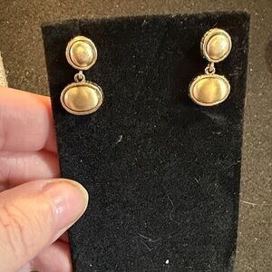 LC Lauren Conrad Gold-Tone Oval Earrings